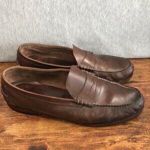 Florsheim Berkley Men’s Size 13 M Brown Leather‎ Penny Loafers Shoes Moc Toe